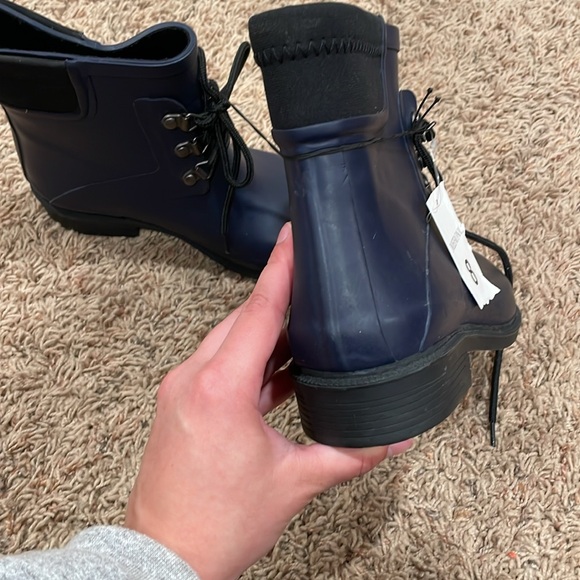Merona navy blue rain boots - Picture 4 of 4